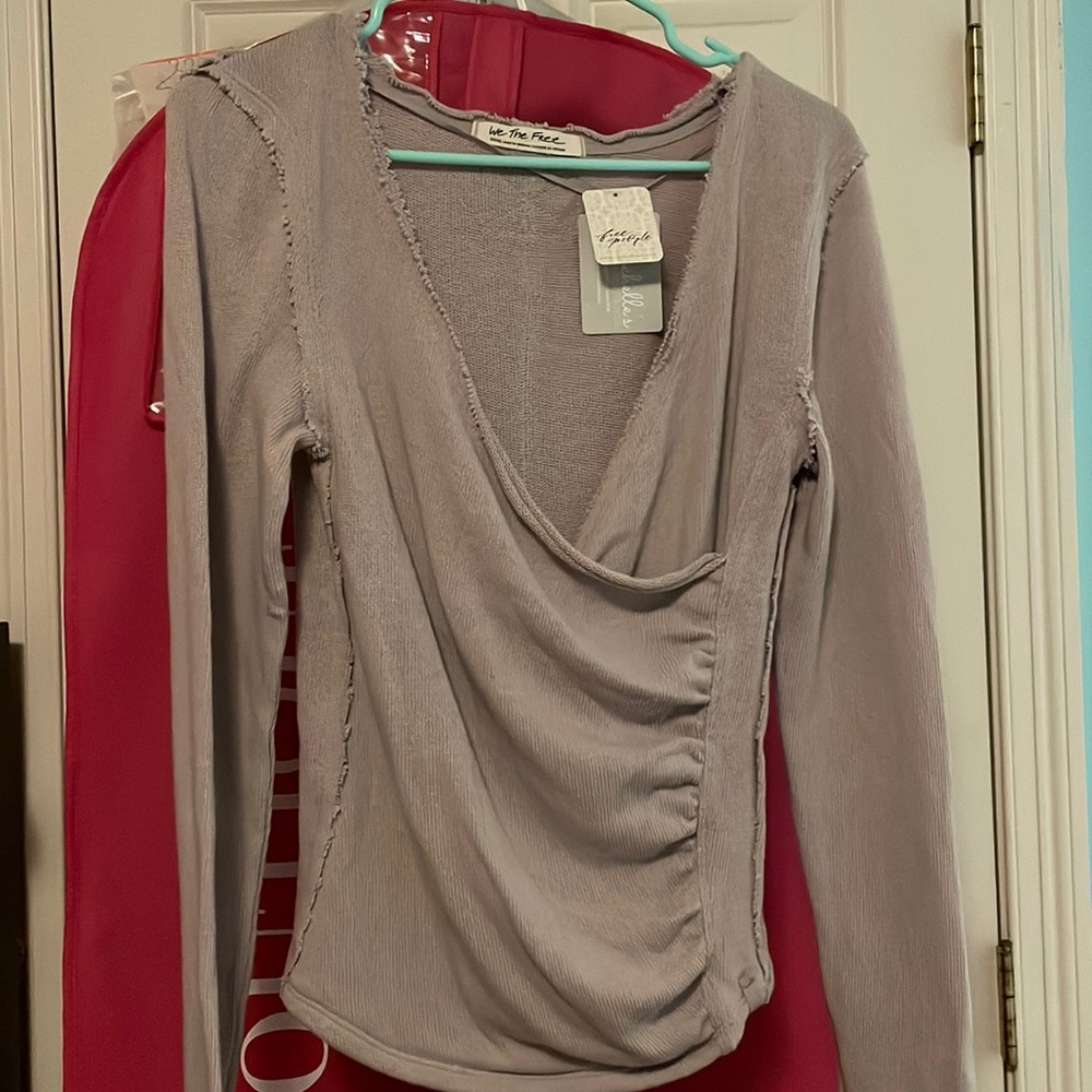 Free people tan/brown sweater